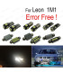 KIT 15 BOMBILLAS LED INTERIOR PARA SEAT LEON 1 M 1 99-06