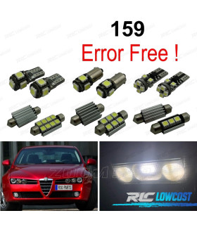 KIT 15 BOMBILLAS LED INTERIOR PARA ALFA ROMEO 159 05-11