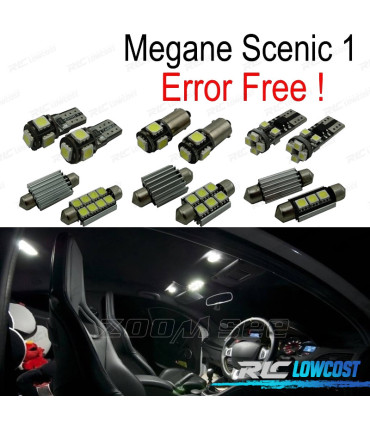 KIT 13 BOMBILLAS LED INTERIOR PARA RENAULT SCENIC 1 I MK1 96-03