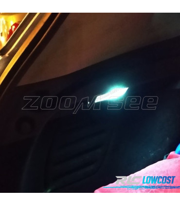 KIT 12 BOMBILLAS LED INTERIOR PARA RENAULT MEGANE III 3 MK3 COUPE 09-16