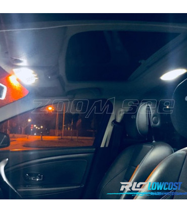 KIT 12 BOMBILLAS LED INTERIOR PARA RENAULT MEGANE III 3 MK3 COUPE 09-16