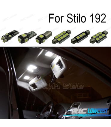KIT 14 BOMBILLAS LED INTERIOR PARA FIAT STILO 192 01-07