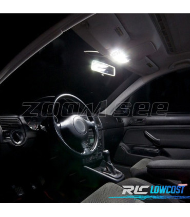 KIT 15 BOMBILLAS LED INTERIOR PARA VOLKSWAGEN VW GTI GOLF 4 MK4 MKIV 99-05