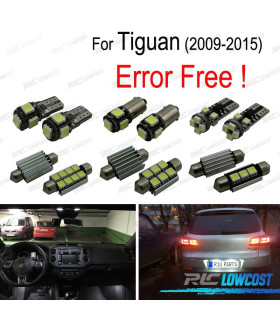 KIT 14 BOMBILLAS LED INTERIOR PARA VOLKSWAGEN VW TIGUAN 09-15