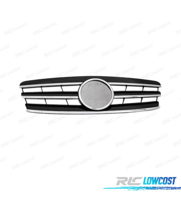 PARRILLA MERCEDES CLASE C W203 00-07 SPORTLOOK CROMO NEGRO