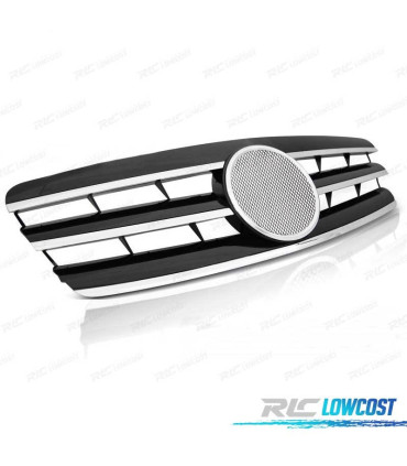 PARRILLA MERCEDES CLASE C W203 00-07 SPORTLOOK CROMO NEGRO
