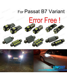KIT 6 BOMBILLAS LED PARA VOLKSWAGEN VW PASSAT B7 365 11-14