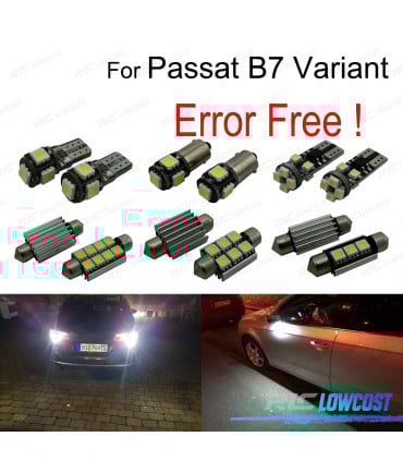 KIT 6 BOMBILLAS LED PARA VOLKSWAGEN VW PASSAT B7 365 11-14