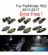 KIT 10 BOMBILLAS LED INTERIOR PARA NISSAN PATHFINDER R52 13-17