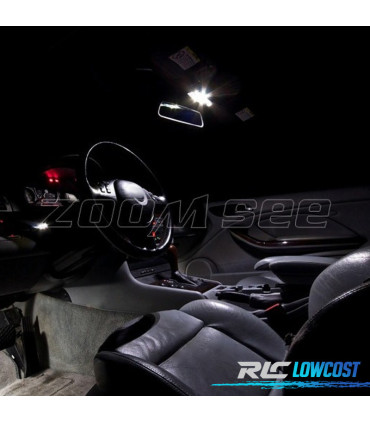 KIT 11 BOMBILLAS LED INTERIOR PARA BMW E46 CONVERTIBLE 318CI 320CD 320CI 325CI 323CI 330CI 330CD M3 00-07