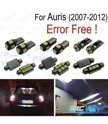 KIT 14 BOMBILLAS LED INTERIOR PARA TOYOTA AURIS 07-12