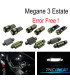 KIT 15 BOMBILLAS LED INTERIOR PARA RENAULT MEGANE III 3 MK3 BIENES GRANDTOUR 09-15