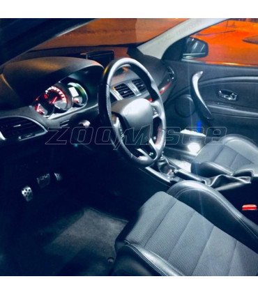 KIT 15 BOMBILLAS LED INTERIOR PARA RENAULT MEGANE III 3 MK3 BIENES GRANDTOUR 09-15