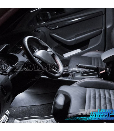 KIT 13 BOMBILLAS LED INTERIOR PARA SKODA OCTAVIA 3 MK III RS COMBI 5E5 13-