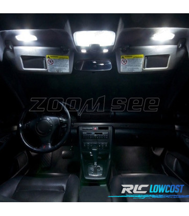 KIT 15 BOMBILLAS LED INTERIOR AUDI A4 S4 B5 SEDAN 96-01