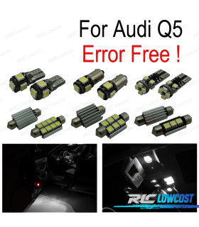 KIT 16 BOMBILLAS LED INTERIOR PARA AUDI Q5 09-16