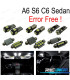 KIT 17 BOMBILLAS LED INTERIOR AUDI A6 S6 RS6 C6 SEDAN 05-11