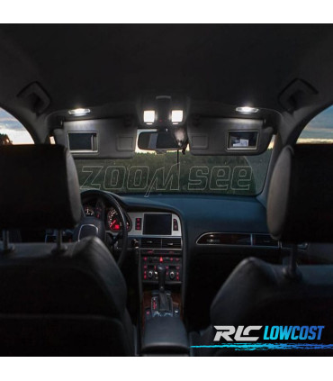 KIT 17 BOMBILLAS LED INTERIOR AUDI A6 S6 RS6 C6 SEDAN 05-11