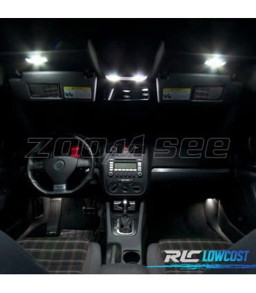 KIT 15 BOMBILLAS LED INTERIOR PARA VOLKSWAGEN VW GOLF PLUS 05-09