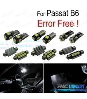 KIT 13 BOMBILLAS LED INTERIOR PARA VOLKSWAGEN VW PASSAT B6 06-11