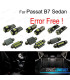 KIT 14 BOMBILLAS LED INTERIOR PARA VOLKSWAGEN VW PASSAT B7 SEDAN SÓLO 12-15