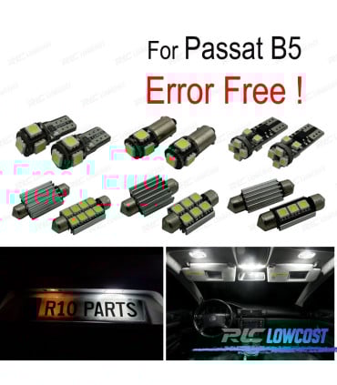 KIT 17 BOMBILLAS LED INTERIOR PARA VOLKSWAGEN VW VOLKSWAGEN VW PASSAT B5 97-05