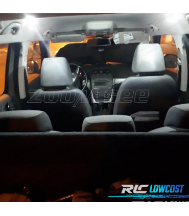 KIT 15 BOMBILLAS LED INTERIOR PARA SKODA FABIA 2 MK2 MK II HATCHBACK 08-14