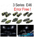 KIT 16 BOMBILLAS LED INTERIOR BMW E46 SEDAN COUPE 328I 330I 330XI 325CI 323CI 328CI 330CI M3 99-05