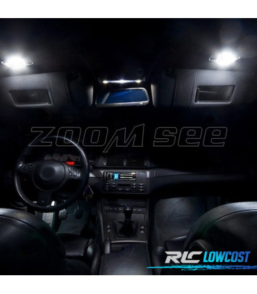 KIT 16 BOMBILLAS LED INTERIOR PARA BMW E46 SEDAN COUPE 328I 330I 330XI 325CI 323CI 328CI 330CI M3 99-05