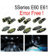 KIT 18 BOMBILLAS LED INTERIOR BMW E60 E61 M5 520I 523I 530I XDRIVE 520D 525D 535D 530D SEDAN TOURING 03-10