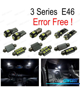 KIT 17 BOMBILLAS LED INTERIOR PARA BMW SERIE 3 E46 SEDAN COUPE M3 318I 318TI 323I 323IS 325I 325XI 99-05