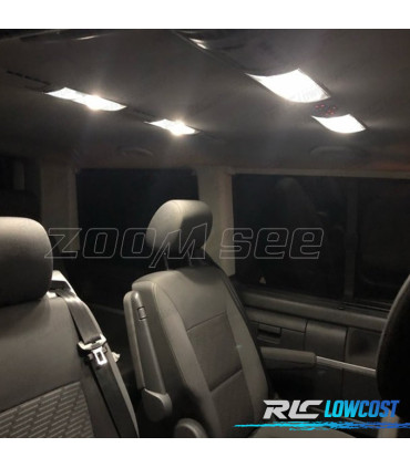 KIT 18 BOMBILLAS LED INTERIOR PARA VOLKSWAGEN VW MULTIVAN MK5 T5 03-15