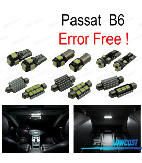 KIT 16 BOMBILLAS LED INTERIOR PARA VOLKSWAGEN VW PASSAT B6 SEDAN WAGON 06-11