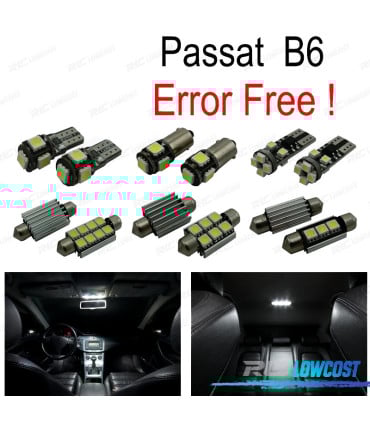 KIT 16 BOMBILLAS LED INTERIOR PARA VOLKSWAGEN VW PASSAT B6 SEDAN WAGON 06-11