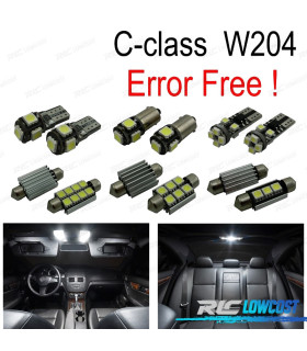 KIT 19 BOMBILLAS LED INTERIOR PARA MERCEDES CLASE ML W163 ML320 ML350 ML430 ML500 98-05