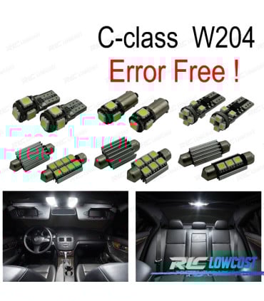 KIT 19 BOMBILLAS LED INTERIOR PARA MERCEDES CLASE ML W163 ML320 ML350 ML430 ML500 98-05