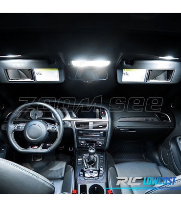 KIT 17 BOMBILLAS LED INTERIOR AUDI A4 S4 RS4 B8 QUATTRO SEDAN
