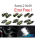 KIT 16 BOMBILLAS LED INTERIOR PARA RENAULT SCENIC II 2 MK2 04-09