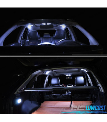KIT 12 BOMBILLAS LED INTERIOR PARA RENAULT KOLEOS 09-16