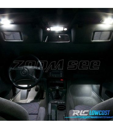 KIT 16 BOMBILLAS LED INTERIOR BMW SERIE 3 E36 HATCHBACK COMPACTO 316G 316I 318TDS 318TI 323TI 94-00
