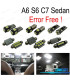 KIT 16 BOMBILLAS LED INTERIOR AUDI A6 S6 RS6 C7 SEDAN 12-17