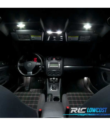 KIT 19 BOMBILLAS LED INTERIOR PARA VOLKSWAGEN VW RABBIT GTI GOLF 5 MK5 L 06-09