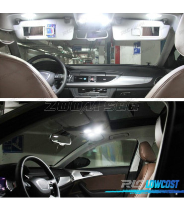 KIT 16 BOMBILLAS LED INTERIOR AUDI A6 S6 RS6 C7 SEDAN 12-17