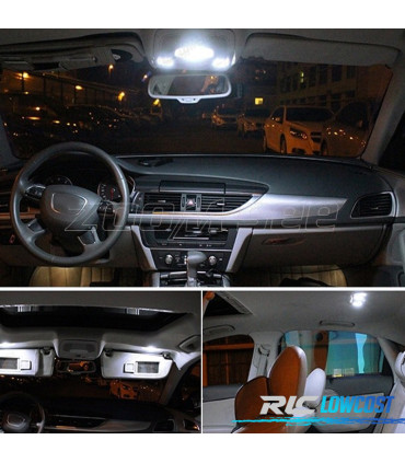 KIT 16 BOMBILLAS LED INTERIOR AUDI A6 S6 RS6 C7 SEDAN 12-17