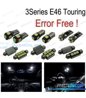 KIT 18 BOMBILLAS LED INTERIOR PARA BMW SERIE 3 E46 WAGON TOURING 316I 318I 320I 323I 325I 328I 330I 99-05