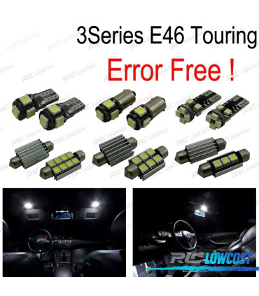 KIT 18 BOMBILLAS LED INTERIOR PARA BMW SERIE 3 E46 WAGON TOURING 316I 318I 320I 323I 325I 328I 330I 99-05
