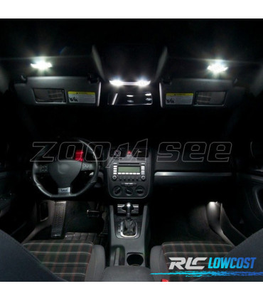 KIT 17 BOMBILLAS LED INTERIOR PARA VOLKSWAGEN VW GOLF 5 GTI 06-09