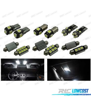 KIT 19 BOMBILLAS LED INTERIOR PARA MERCEDES CLASE C W204 SEDAN C230 C250 C280 C300 C350 C63 AMG 08-14