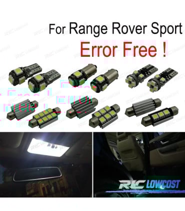 KIT 10 BOMBILLAS LED INTERIOR PARA LAND ROVER 14-