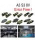 KIT 15 BOMBILLAS LED INTERIOR AUDI A3 S3 8 V SEDAN QUATTRO SPORTBACK LIMUSINA 14-